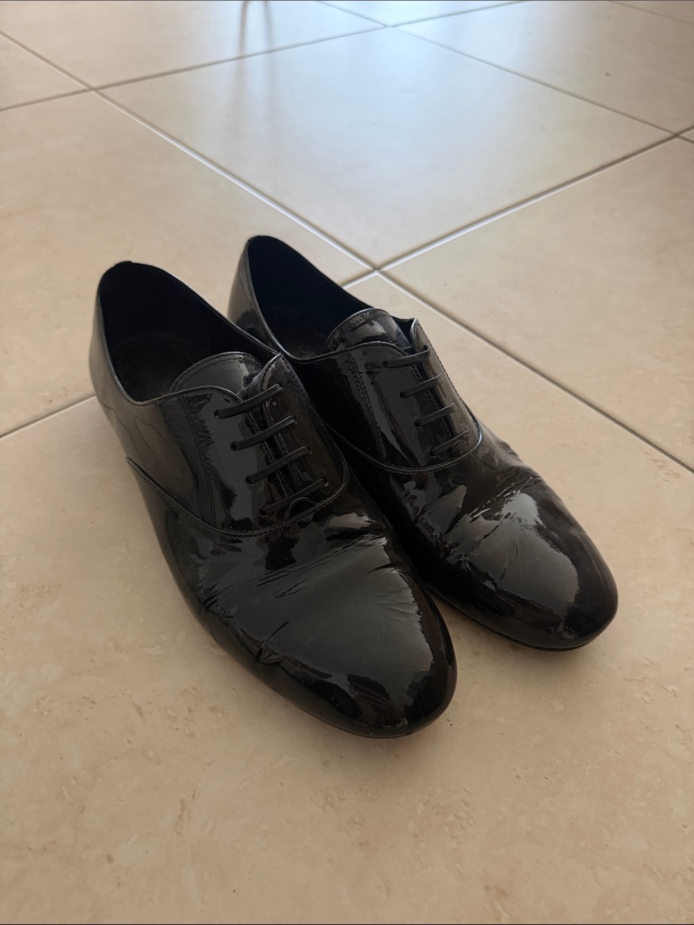 Prada Black Patent Leather Shoes